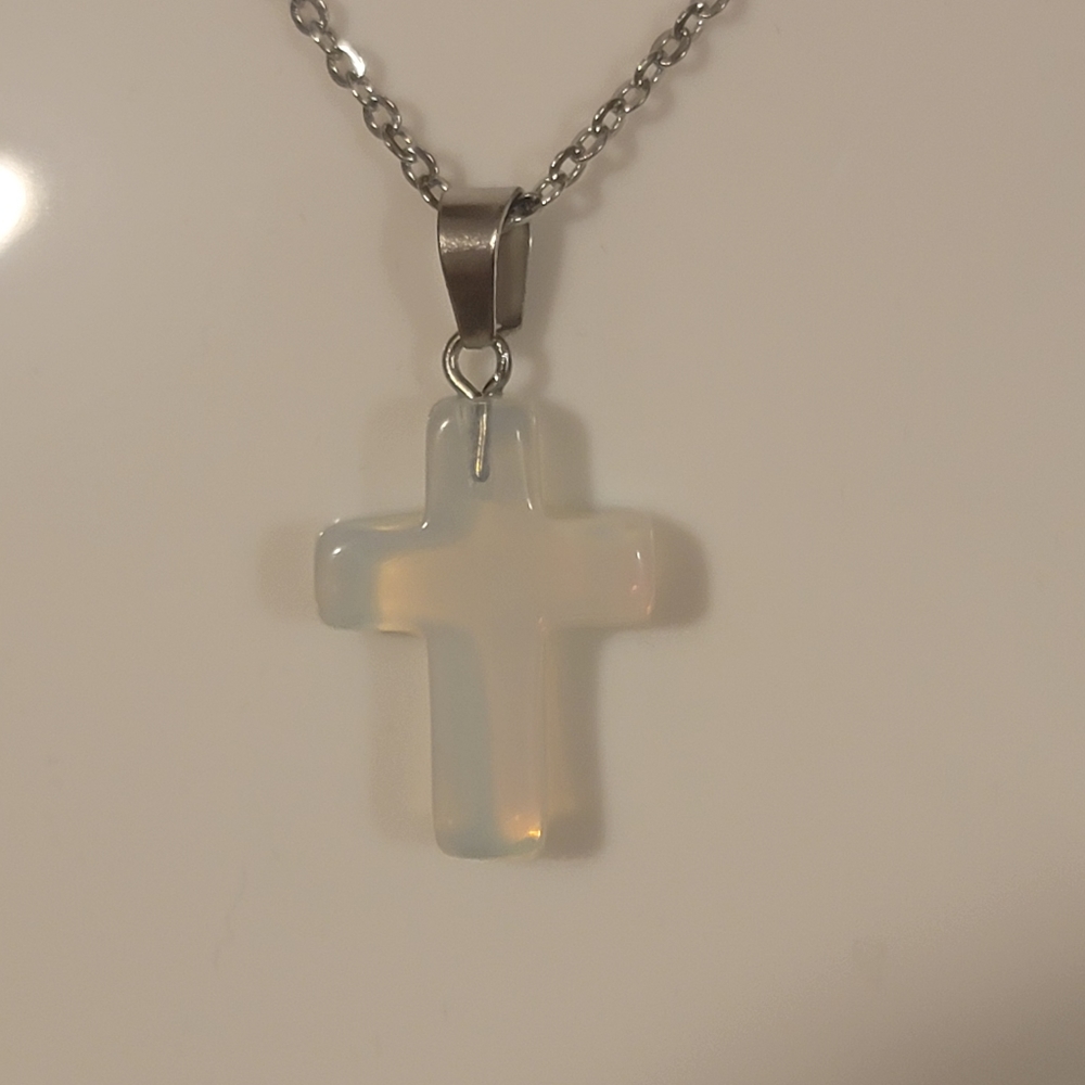Clear quartz cross